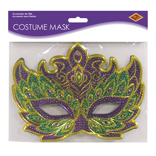 Beistle Adult Mardi Gras Costume Masks, 2ct.